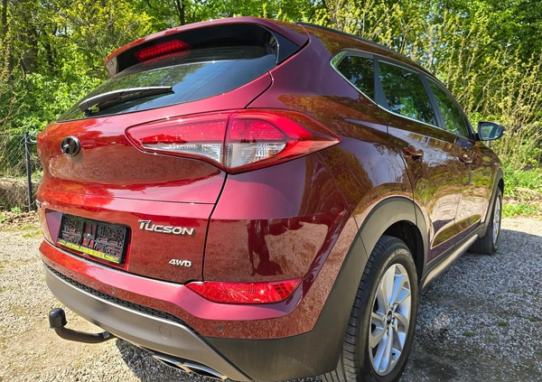 Hyundai Tucson cena 66999 przebieg: 168841, rok produkcji 2015 z Łęczna małe 781